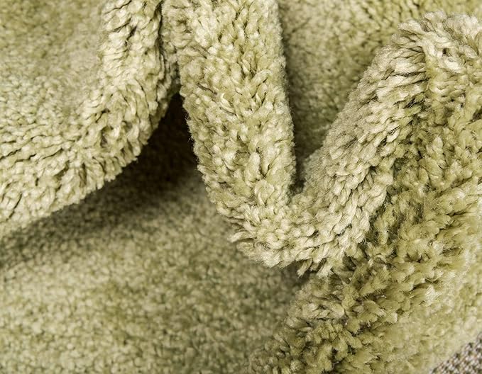 Unique Loom Solo Collection Area Rug - Calabasas (2' 2" x 13' Runner, Light Green)