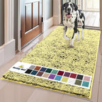 Muddy Mat® | Super Absorbent Door Mat Indoor, Microfiber Quick Dry Chenille Entryway Rug, Non-Slip Front Door Mat, Indoor Mats for Entryway, Machine Washable Pet Rug, Yellow 36"x60"