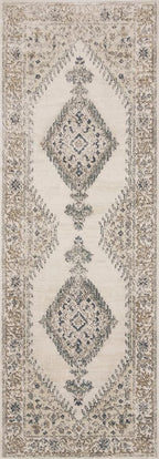 Loloi Teagan Collection TEA-02 Oatmeal/Ivory 9'-9" x 13'-6" Area Rug, Large, Soft Neutral Rug, High-Traffic for Living Room, Bedroom, Home Office, Dining Area