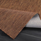 CAMILSON Outdoor Rug 9x12 Modern Area Rugs for Large Indoor and Outdoor Patios and Porches - Waterproof, Washable, Non-Shedding, Easy-to-Clean Outside Carpet (9 x 12, Solid - Gold)