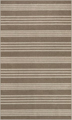Lahome Striped Easy Jute Porch Rug, 3x5 Washable Rugs for Entryway Living Room, Farmhouse Nature Non Slip Non Shedding Indoor Outdoor Carpet for Entry Classroom Patio, Khaki