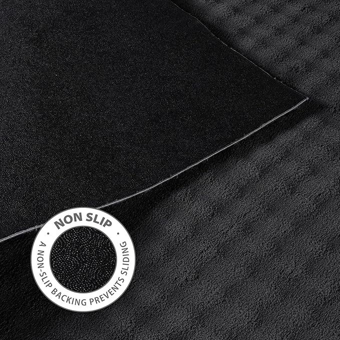 CAMILSON Modern Dark Gray Non Slip Rug 8x10 Ultra Soft High Pile Area Rugs Non Skid Rubber Backing Durable & Easy to Clean Carpet for Living Room Bedroom Kids Room Indoor Use (8 x 10 Dark Gray)