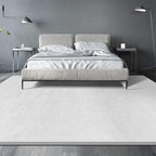 Large Area Rugs for Living Room Bedroom, 5x8 Feet White Rug, Minimalist Modern Shag Rug, Soft Thick Comfy Memory Foam Indoor Carpet, Non-Slip Washable Rug for Boys Girls Dorm Nursery Room Home Decor