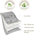 Nakagishi 7x9 Area Rugs Living Room: Washable Abstract Large Neutral Soft Rug Stain Resistant Modern Indoor Floor Non-Slip Carpet for Bedroom Nursery Kids Playroom Office Dining Room Dorm- Grey