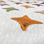 Alfa Rich 3x10 Moroccan White Area Rugs for Living Room Decor Washable Cotton Pet Friendly Runner
