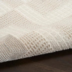 Nourison Home Nordic Ivory Beige 5' x 7' Area Rug - Easy Clean, Non Shedding, Bed Room, Living Room, Dining Room, Kitchen (5' x 7')