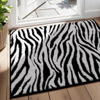 YIHOUSE 2×3 Ft Area Rugs, Abstract Washable Rug, Black and White Mordern Carpet, Soft Rugs Nonslip Throw Non-Shedding, for Bedroom Bedside, Laundry Room, Entryway, Indoor Home Decor