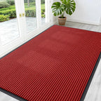 OLANLY Front Door Mat Indoor Outdoor Entrance, Waterproof Heavy Duty Doormat, Fade Resistant, Low Profile, Easy Clean Patio Porch Welcome Floor Mats for Entry, 59x34, Red