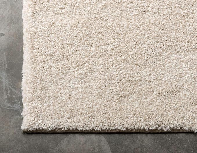 Unique Loom Solo Collection Area Rug - Calabasas (2' 2" x 13' Runner, Ivory)