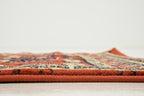 Unique Loom Taftan Collection Border Geometric Tribal Inspired Design Area Rug (2' 7 x 10' 0 Runner, Terracotta/ Ivory)