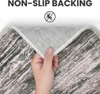 2x5 Modern Abstract Runner Rug for Hallways, Brown Green Black White Super Soft Hallway Decor Kitchen Rugs with Non-Slip, Non-Shedding Washable Rug for Hallways Entryway Bedroom Indoor