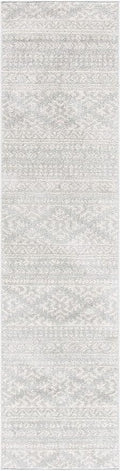 SAFAVIEH Tulum Collection Runner Rug - 2' x 19', Light Grey & Ivory, Moroccan Boho Tribal Design, Non-Shedding & Easy to Clean, Ideal for Living Room, Hallway, Foyer, Bedroom (TUL272F)