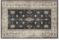 RUGGABLE Washable Vintage Area Rug – Verena Dark Wood 2x3, Stain-Resistant, Non-Slip – Small Machine Washable Rugs for Living Room, Bedroom, Hallway, Entryway & Bathroom–with Standard Pad