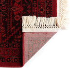 Unique Loom Tekke Collection Area Rug - Sheibani (5' 3" Square, Red/ Black)