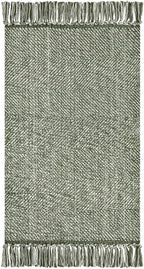 Collive Washable Area Rug 3' x 5', Modern Woven Kitchen Rugs, Olive Green/Cream Braided Cotton Rug Indoor Door Mat Throw Carpet for Entryway Living Room Nursery Mudroom Laundry Room