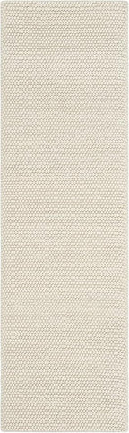 SAFAVIEH Natura Collection Runner Rug - 2'3" x 8', Ivory, Handmade Wool Blend, Textured Design, Ideal for Hallway, Bedroom, Foyer (NAT620A)