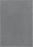 Pauwer 5x7 Washable Area Rugs for Living Room Modern Grey Solid Color Soft Fluffy Rugs for Bedroom Non Slip Boho Accent Indoor Mat Floor Carpet Cover for Kids Room Dining Room Kitchen Office
