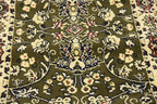 Unique Loom Sialk Hill Collection Area Rug - Washington (3' x 16' 5" Runner Green/Hunter Green)