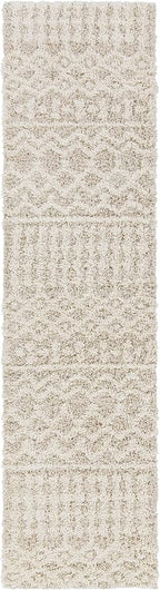 Livabliss Hapsburg Moroccan Shag Runner Area Rug,2'7" x 10',Beige