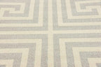 Unique Loom Athens Collection Classic Geometric Modern Border Design Area Rug (5' 0 x 8' 0 Rectangular, Gray/ Beige)