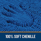 OLANLY Bathroom Rugs 36x24, Extra Soft Absorbent Chenille Bath Rugs, Rubber Backing Quick Dry, Machine Washable Bath Mats for Bathroom Floor, Tub and Shower, Home Decor Accessories, Deep Navy Blue