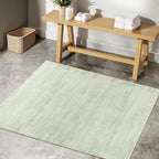 Sage Green Bathroom Rug,Non Slip Washable Boho Abstract Small Area Rug for Kitchen Bedroom Entryway,2x3,Light Green