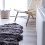 Real Sheepskin Rug 2x6 ft | Sheepskin Rugs for Living Room and Sofa | Bedside Rugs for Bedrooms | Large Fluffy Rug is Breathable & Heat-regulating in Color Chocolate