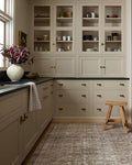 Loloi Chris Loves Julia Jules Collection JUL-09 Ink/Terracotta 2'-6'' x 9'-6'', .13" Pile Height, Runner Rug
