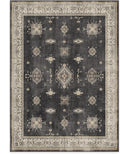 RUGGABLE Washable Vintage Area Rug – Verena Dark Wood 6x9, Stain-Resistant, Non-Slip – Medium Machine Washable Rugs for Living Room, Bedroom, Hallway, Entryway & Office–with Standard Pad