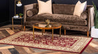Unique Loom Voyage Collection Traditional Oriental Classic Intricate Design Area Rug (10' 0 x 13' 0 Rectangular, Red/Gold)