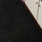 Unique Loom Solid Shag Collection Area Rug (7' 10" x 10' Oval, Jet Black)