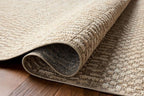 Loloi Amber Lewis Bexley Collection BEX-01 Natural/Birch 9' x 13' Area Rug Neutral, Textured, Living, Bedroom, Dining, Carpet