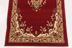 Unique Loom Reza Collection Traditional Persian Style Area Rug, 2 ft 2 in x 8 ft 2 in, Burgundy/Ivory