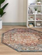 Unique Loom Isabella Collection Area Rug - Adjani (7' 10" Octagon, Multi/ Beige)
