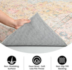 Rugs for Living Room, 8x10 Large Area Rugs Ultra Soft Washable, Vintage Boho Faux Wool Carpet for Dining Room, Bedroom, Office, Home Decor (Cinnamon)