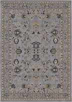 Unique Loom Sialk Hill Collection Area Rug - Washington (7' 1" x 10' Rectangle Gray/Black)