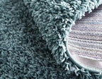 Unique Loom Solid Shag Collection Area Rug (2' 6" x 19' 8" Runner, Light Slate Blue)