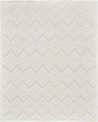 Nourison Home Versatile Ivory White 7' x 10' Area Rug - Easy Clean, Non Shedding, Bed Room, Living Room, Dining Room, Kitchen (7' x 10')