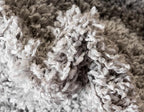 Unique Loom Davos Shag Collection Area Rug - Solid (5' 3" x 8' Oval, Sterling)