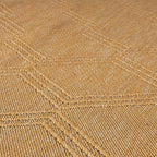 LUXE WEAVERS Modern Farmhouse Yellow 8x10 Washable Area Rug, Anti-Slip Diamond Pattern Carpet