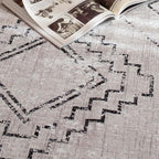 ILANGO Moroccan Runner Rugs for Hallway 2.5'x6' Machine Washable Area Rugs with Rubber Backing Modern Rugs Non Slip Carpet for Kitchen Indoor Floor Dedroom Farmhouse Dining Room, Foldable