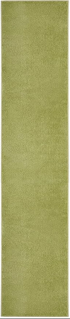 Nourison Home Nourison Essentials Green 2'2" x 16' Area Rug - Easy Clean, Non Shedding, Bed Room, Living Room, Dining Room, Kitchen (16' Runner)