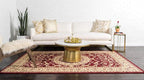 Unique Loom Versailles Collection Traditional Classic Medallion Floral Motif Area Rug (5' 0 x 8' 0 Rectangular, Burgundy/ Ivory)