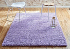 Unique Loom Solid Shag Collection Area Rug (4' 1" x 6' 1" Rectangle, Lilac)