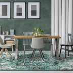 LUXE WEAVERS Moroccan Green 6x9 Medallion Area Rug for Living Rooms