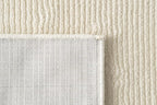 Revival Rugs Stripe 7'10"x10' Washable Area Rug for Living Room Bedroom - 100% Recycled Oeko-TEX Certified, Medium Pile, Beige, Cream