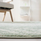 SAFAVIEH Adirondack Collection Area Rug - 9' x 12', Green & Ivory, Modern Diamond Distressed Design, Non-Shedding & Easy Care, Ideal for High Traffic Areas in Living Room, Bedroom (ADR131Y)