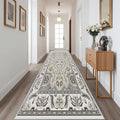 Hallway Runner Rug 2x8ft Kitchen Runner Rug Non Slip Washable Runner Rugs, Thick Faux Wool Carpet Runner Rugs with Rubber Backing for Hallway, Kitchen, Entryway, Living Room, Bedroom, Laundry