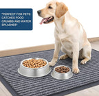 OLANLY Front Door Mat Indoor Outdoor Entrance, Waterproof Heavy Duty Doormat, Fade Resistant, Low Profile, Easy Clean Patio Porch Welcome Floor Mats for Entry, 35x23, Light Gray