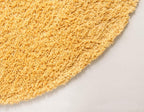 Unique Loom Davos Shag Collection Area Rug - Solid (10' Round, Sun Yellow)